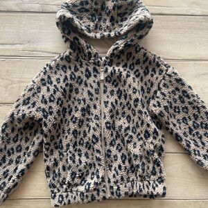Carter's Tan and Black Leopard Hoodie